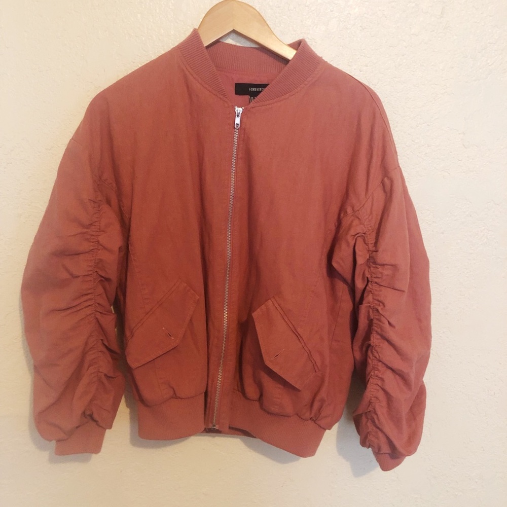 Mauve bomber jacket